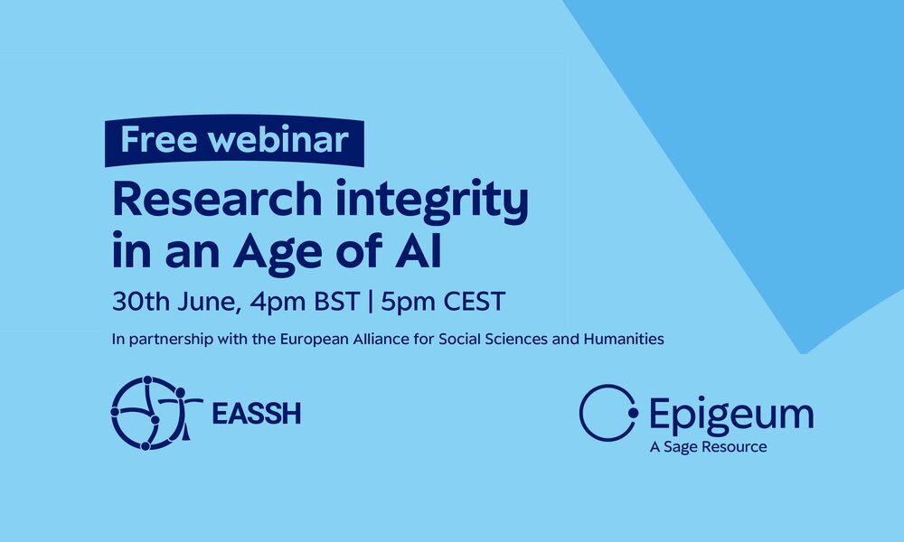 Webinar alert: Research Integrity in an Age of AI