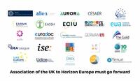 Association of the UK to Horizon Europe must go forward
