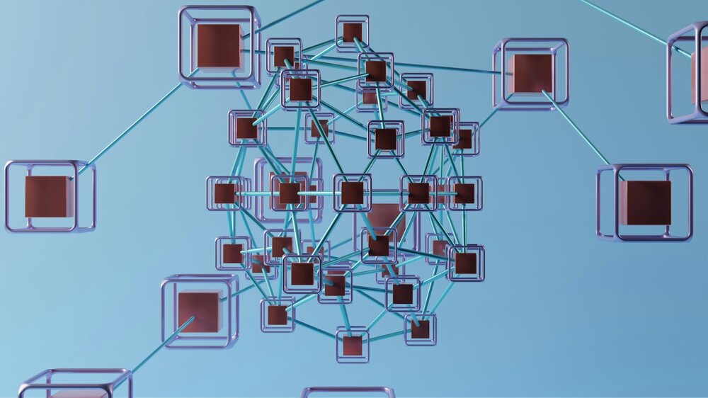 Image of connected cubes Image of connected cubes