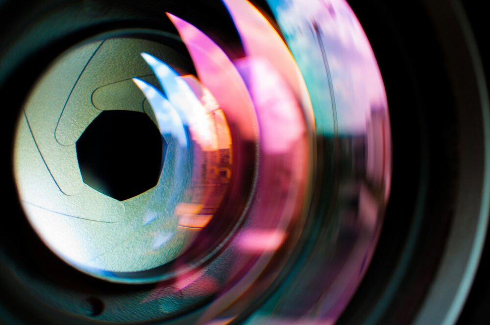 An image of a camera lens An image of a camera lens
